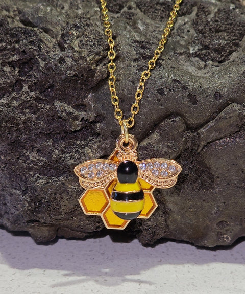 Bee Pendant & Earrings