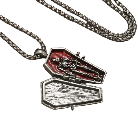 Opening/Closing Coffin Pendant