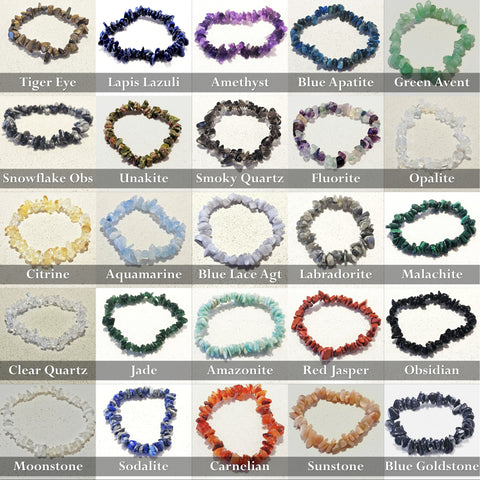 Healing Stone Chip Bracelets