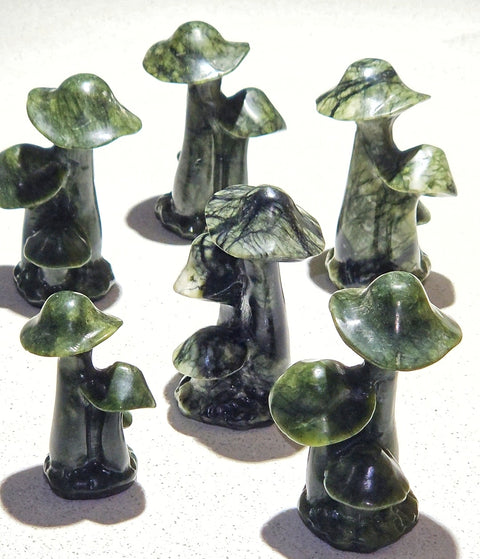 Serpentine Crystal Mushroom