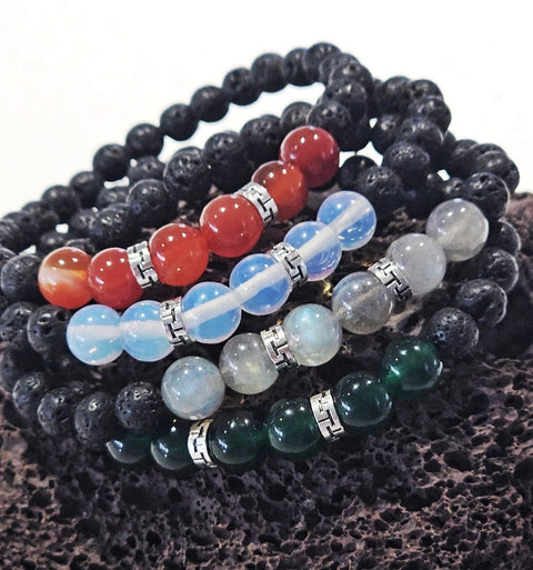 Lava & Healing Stone Bracelets