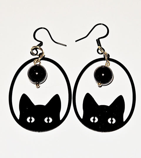 Cat Drop Earrings