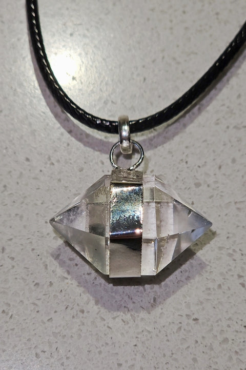 Chakra Balancing Clear Quartz Pendant