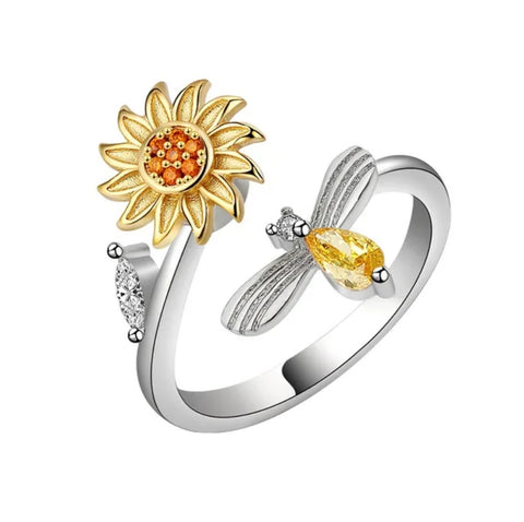 Spinning Flower Anxiety Ring