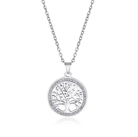 Stainless Steel Yggdrasil (Tree of Life) Pendant