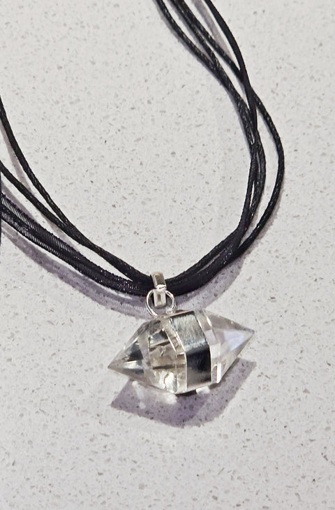 Chakra Balancing Clear Quartz Pendant