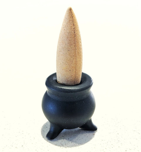 Obsidian Cauldron for Cone Incense
