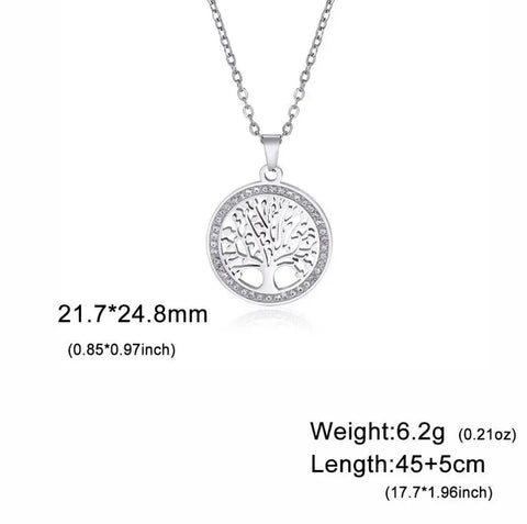 Stainless Steel Yggdrasil (Tree of Life) Pendant