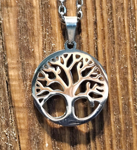 Stainless Steel Yggdrasil (Tree of Life) Pendant