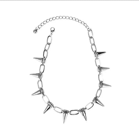 Spike Necklace, 18" Adjustable, Pre-order!