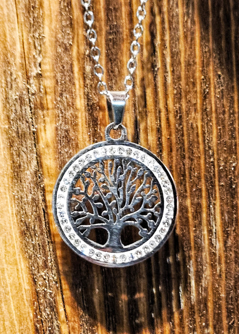 Stainless Steel Yggdrasil (Tree of Life) Pendant