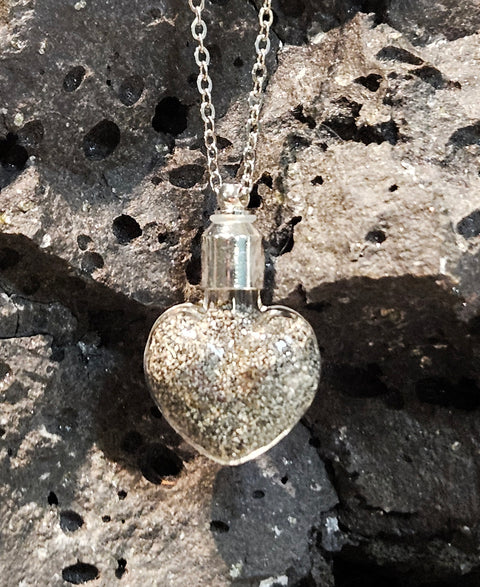 Volcano Ash Heart pendant