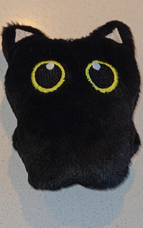Miniature Plush Cat (Black)