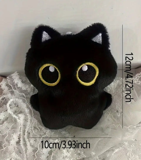 Miniature Plush Cat (Black)