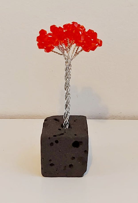 Miniature Lava Tree With Crystals - AVAILABLE COLOURS