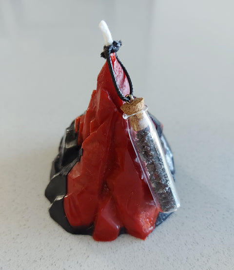 Handmade Volcano Candle & Lava from Geldingadalur