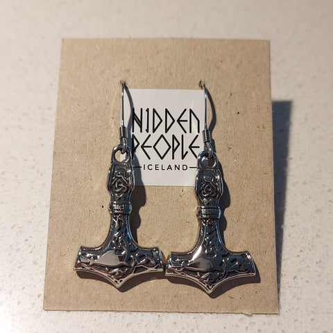 Thors Hammer Earrings