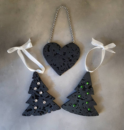 Hanging Lava Tree with Swarovski Crystals