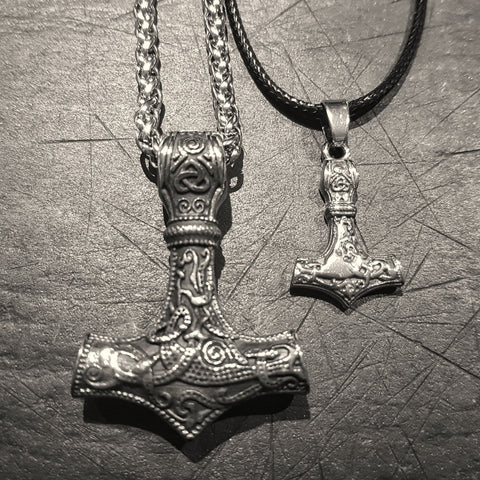 Stainless Steel Thors Hammer Necklace
