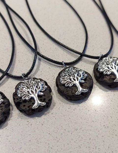 Icelandic Lava Pendant & Bracelet