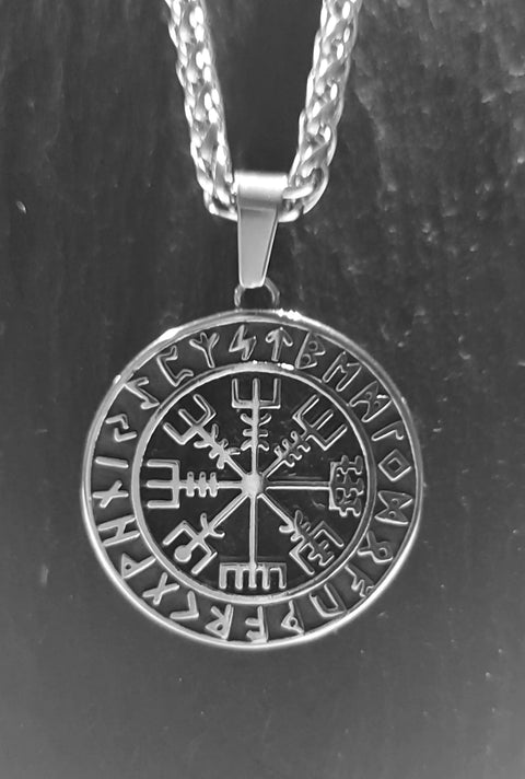 Stainless Steel Vegvisir Pendant