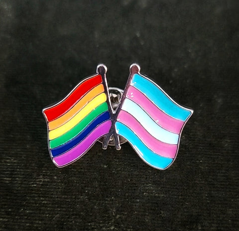 Trans-Rainbow Pin