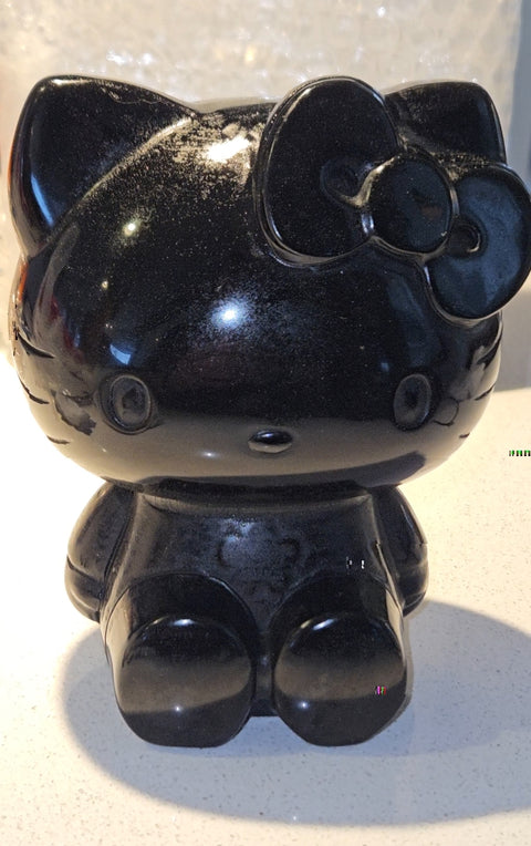 Large Hello Kitty Obsidian Carving