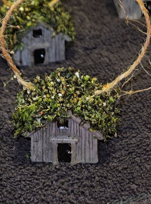 Icelandic Moss Farmhouse Ornament