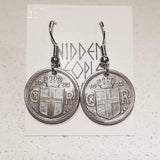 Restored Icelandic Vintage Coin Gifts ....Keyrings/Earrings