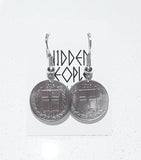 Restored Icelandic Vintage Coin Gifts ....Keyrings/Earrings