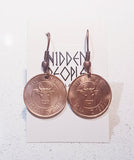 Restored Icelandic Vintage Coin Gifts ....Keyrings/Earrings