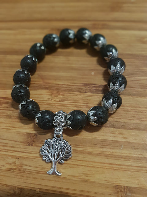 Icelandic Lava Pendant & Bracelet