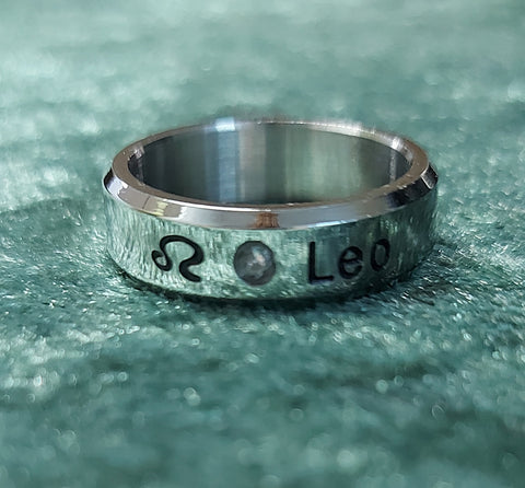 Zodiac Ring (stainless steel)