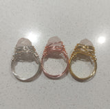 Wire Wrapped Healing Stone Rings
