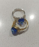 Wire Wrapped Healing Stone Rings