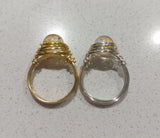 Wire Wrapped Healing Stone Rings