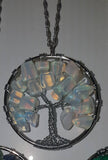 Natural Mineral / Crystal Tree of Life Pendant
