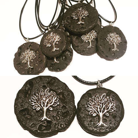 Icelandic Lava Pendant & Bracelet