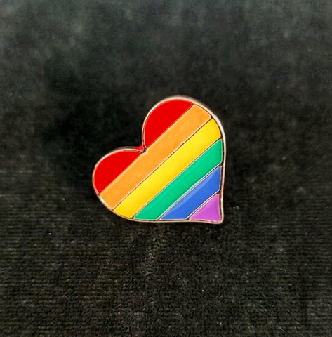 Heart Rainbow Pin