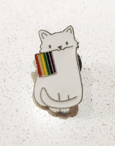 Cat Flag Pin